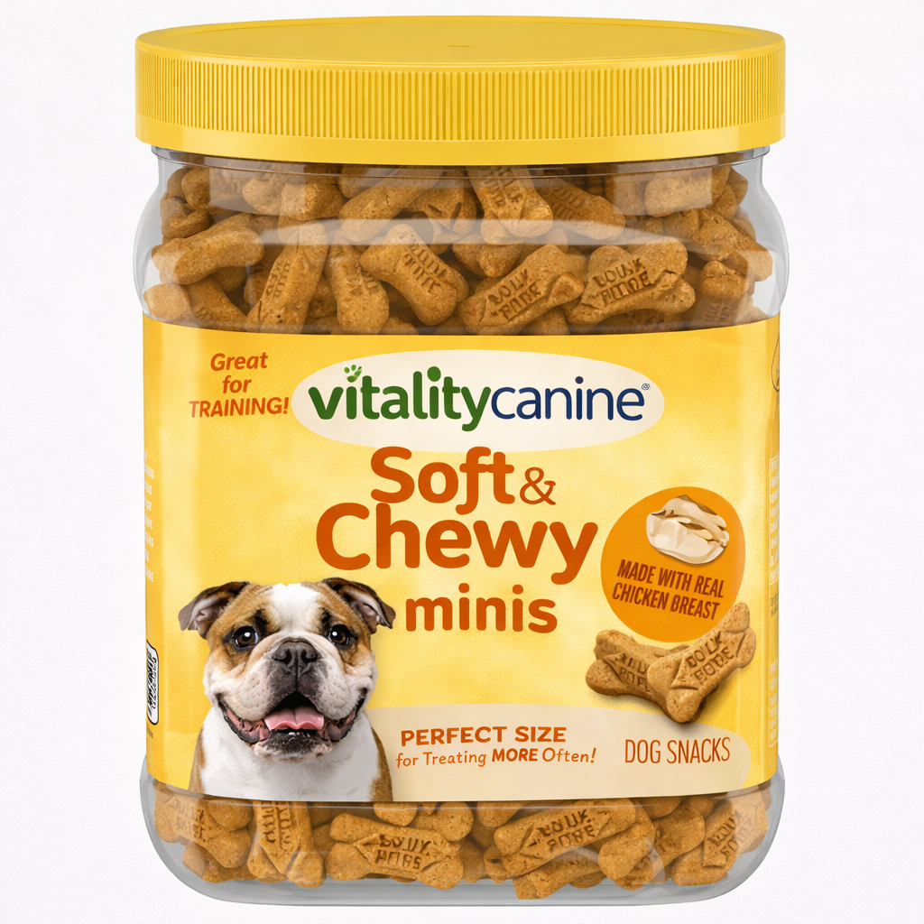 Vitality Canine Soft & Chewy Minis Dog Snacks