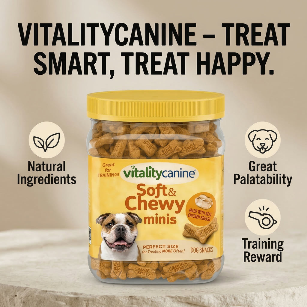 Vitality Canine Soft & Chewy Minis Dog Snacks