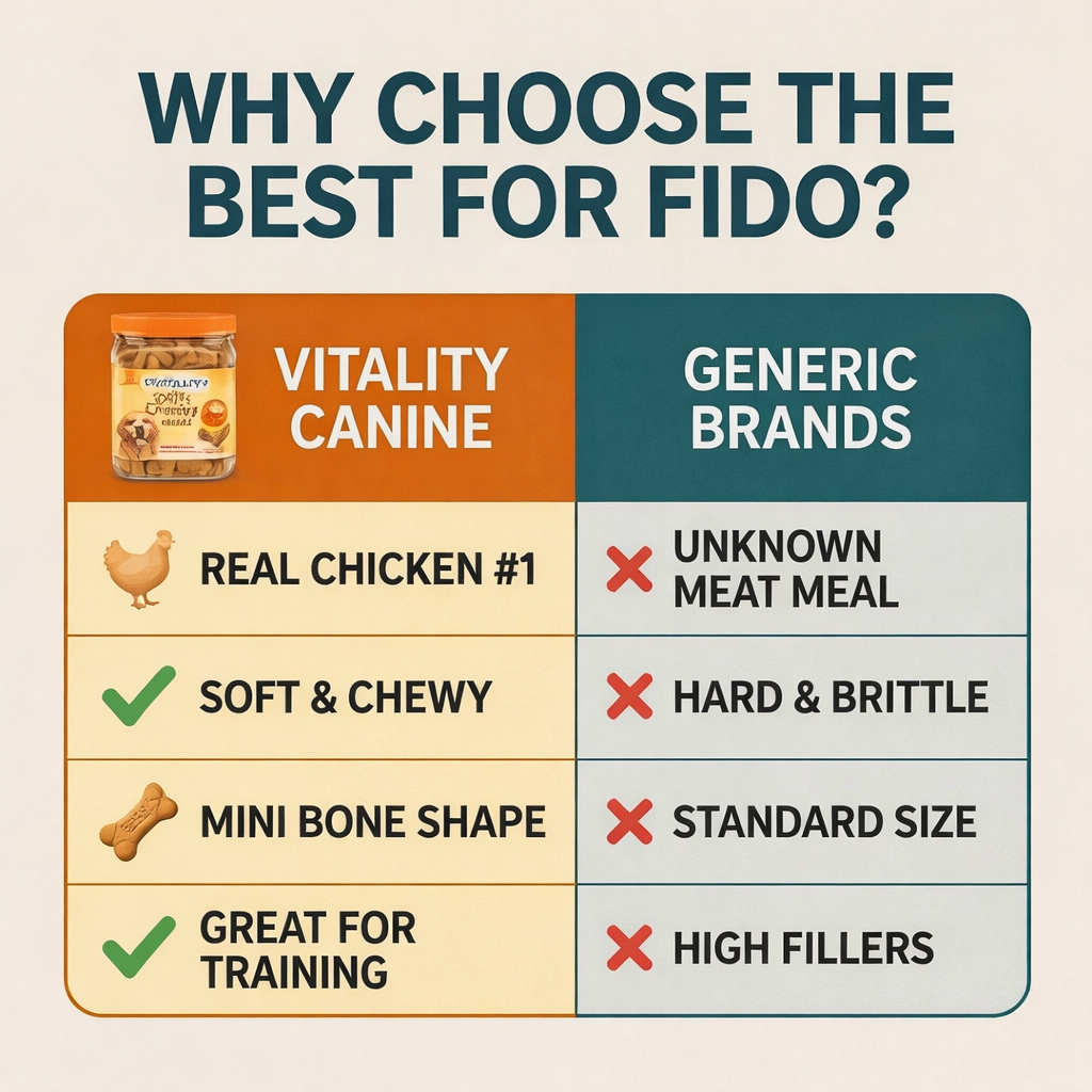 Vitality Canine Soft & Chewy Minis Dog Snacks