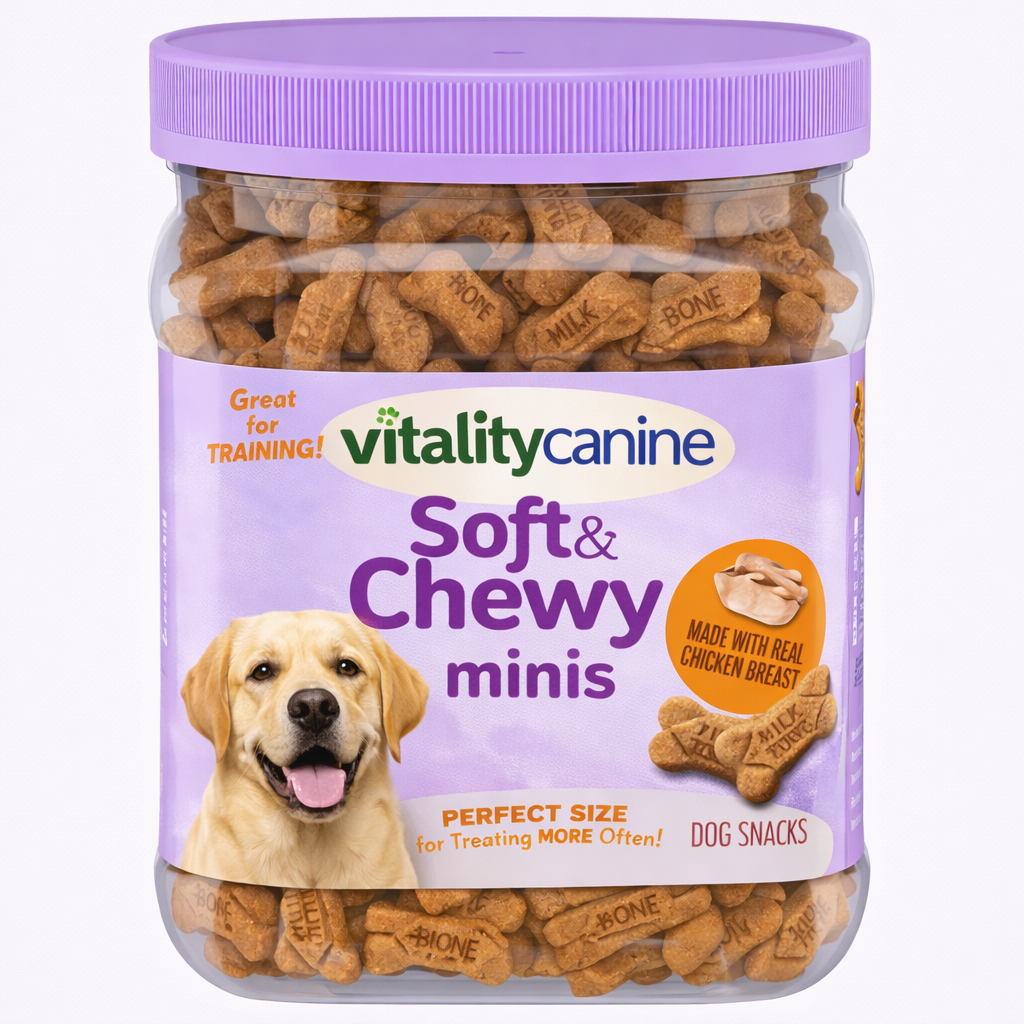 Vitality Canine Soft & Chewy Minis Dog Snacks