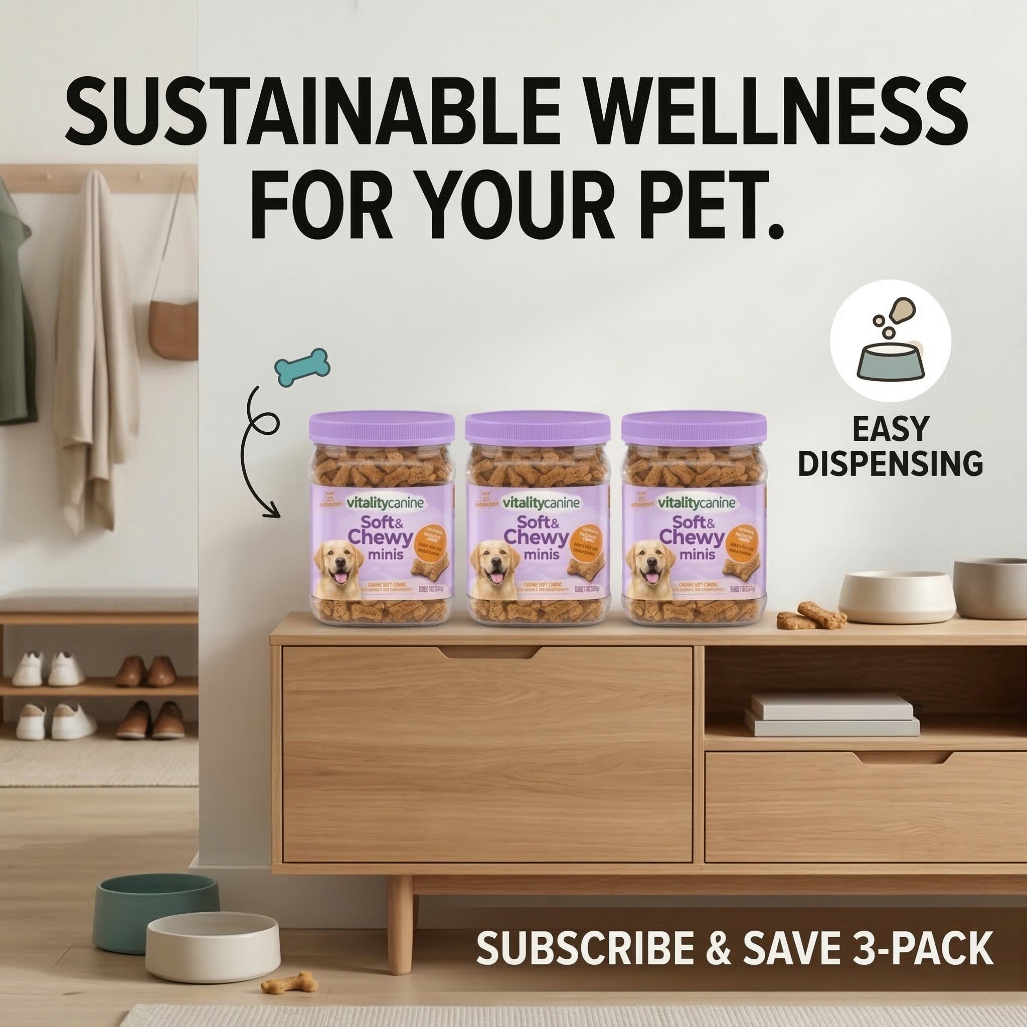 Vitality Canine Soft & Chewy Minis Dog Snacks