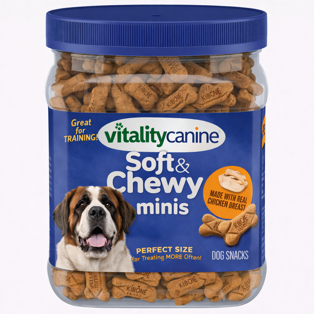 Vitality Canine Soft & Chewy Minis Dog Snacks