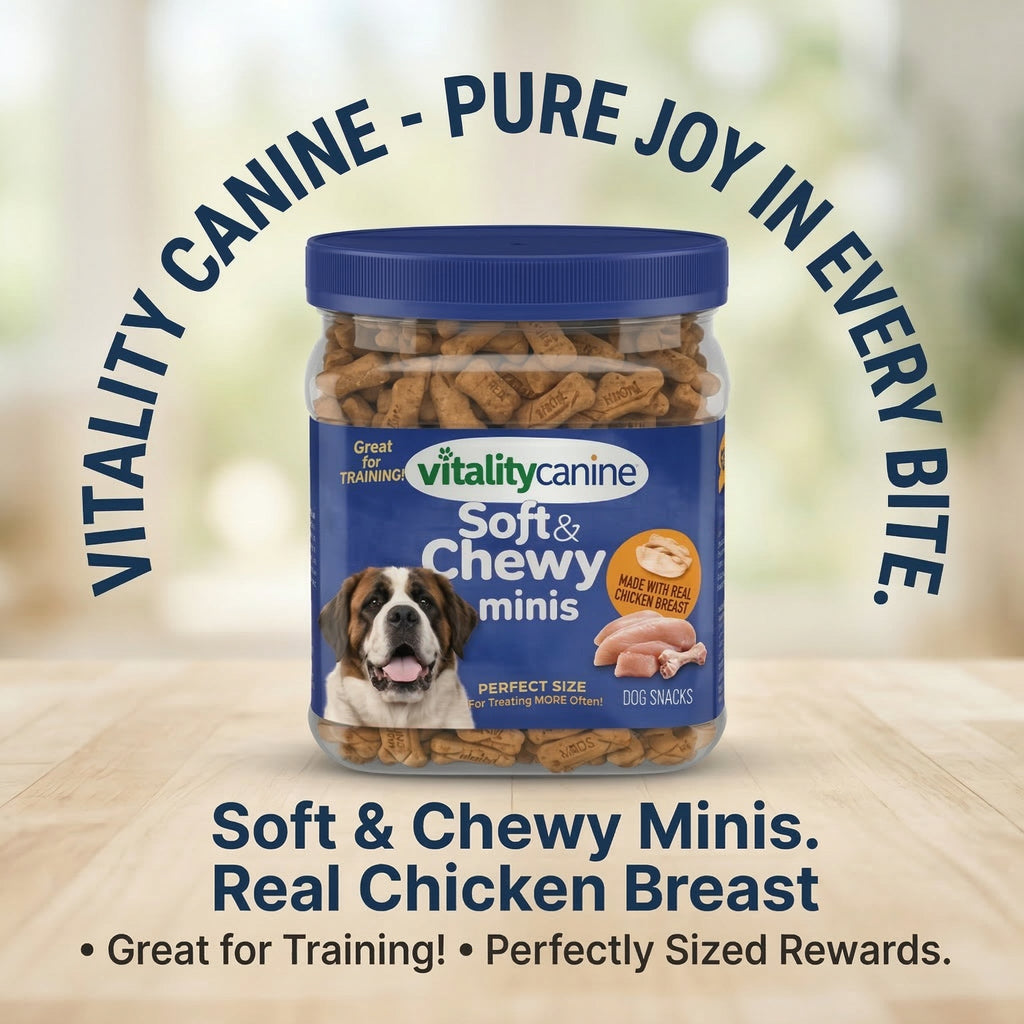 Vitality Canine Soft & Chewy Minis Dog Snacks