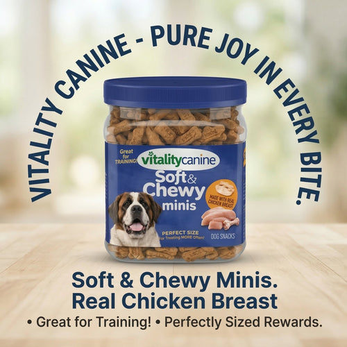 Vitality Canine Soft & Chewy Minis Dog Snacks