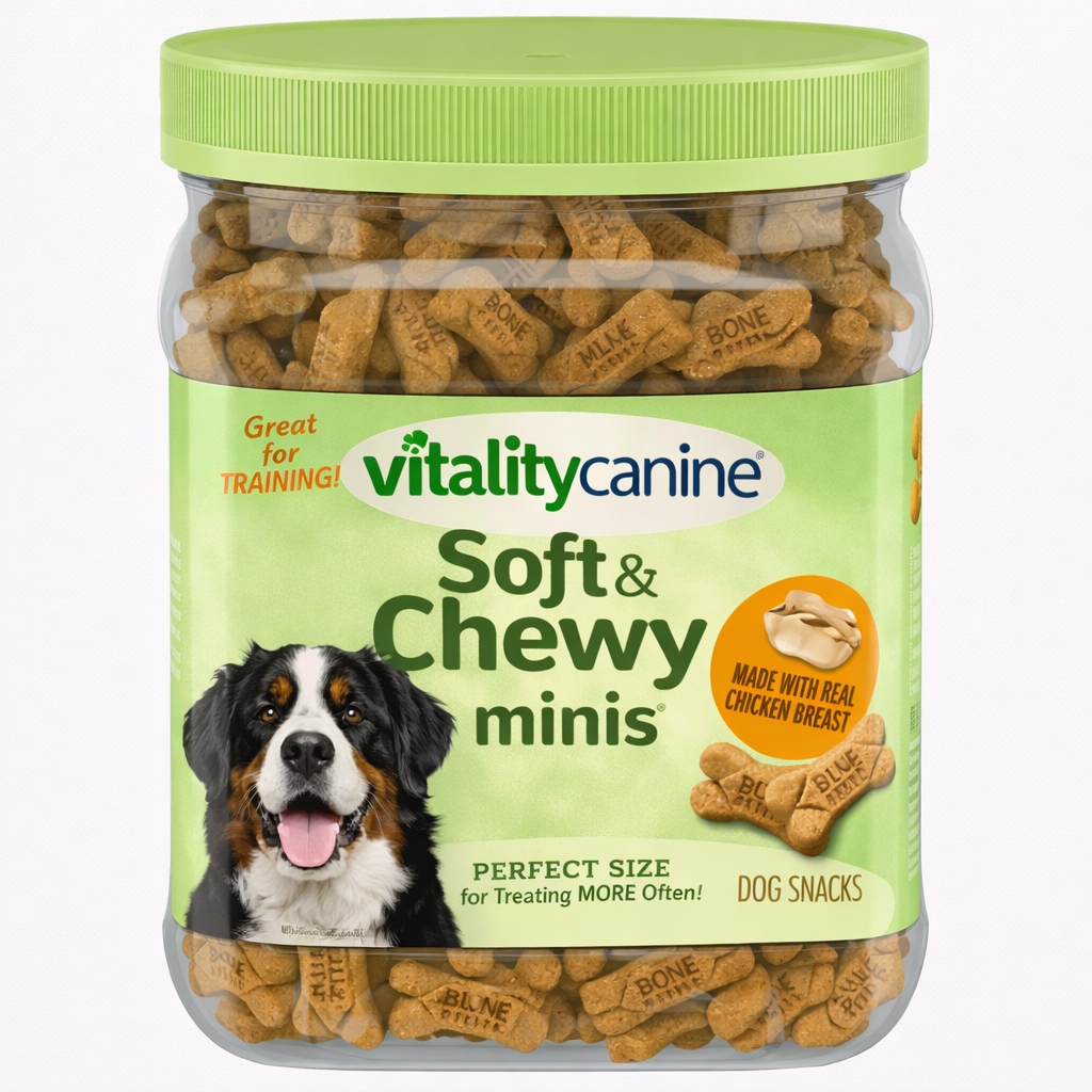 Vitality Canine Soft & Chewy Minis Dog Snacks