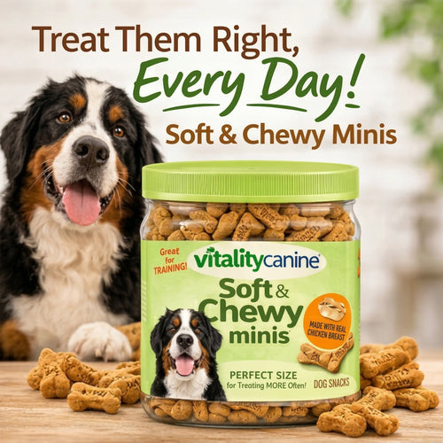Vitality Canine Soft & Chewy Minis Dog Snacks