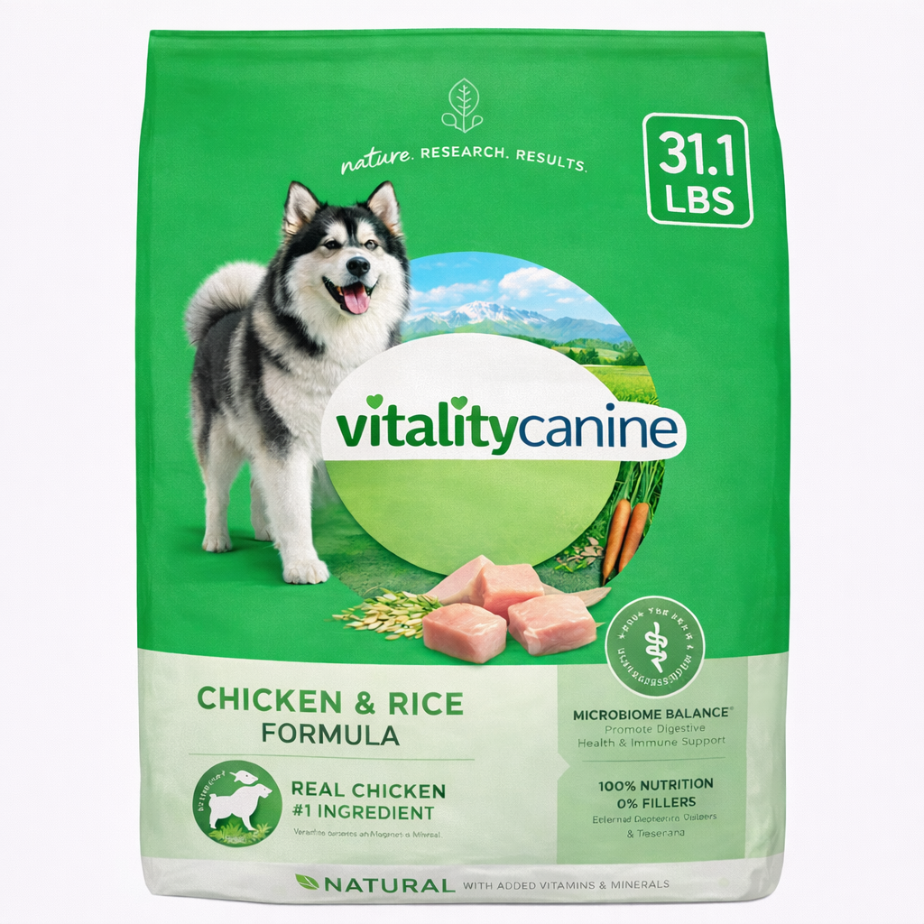 Vitality Canine Chicken & Rice Formula Dog Food 31.1 lbs